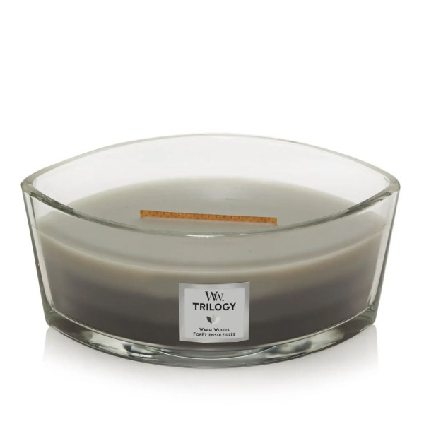 WoodWick Trilogy Warm Woods Ellipse Ароматична свічка з тришаровим ароматом Еліпс