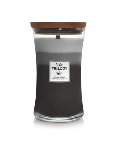 WoodWick Trilogy Warm Woods Large Ароматична свічка з тришаровим ароматом Велика - Написати відгук