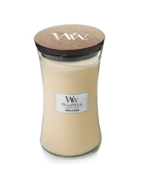 WoodWick Vanilla Bean Large Ароматична свічка з ароматом чистої ванілі Велика