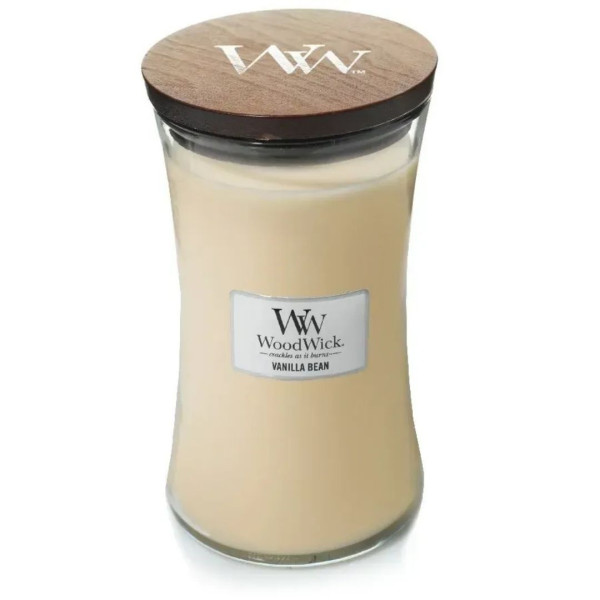 WoodWick Vanilla Bean Large Ароматична свічка з ароматом чистої ванілі Велика