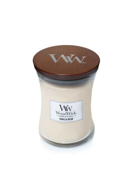 WoodWick Vanilla Bean Medium Ароматична свічка з ароматом чистої ванілі Середня