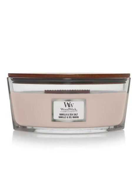 WoodWick Vanilla & Sea Salt Ellipse Ароматична свічка з ароматом ванілі та морської солі Еліпс