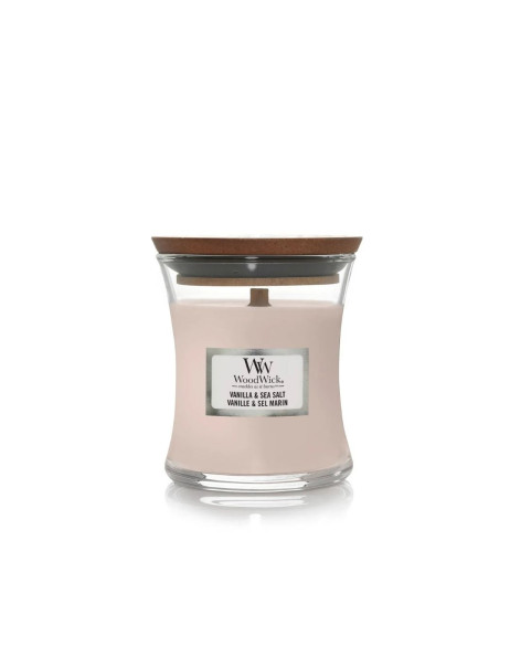 WoodWick Vanilla & Sea Salt Mini Ароматична свічка з ароматом ванілі та морської солі Міні
