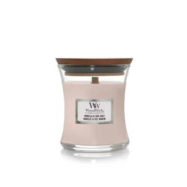 WoodWick Vanilla & Sea Salt Mini Ароматична свічка з ароматом ванілі та морської солі Міні