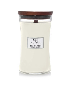 WoodWick White Tea & Jasmine Large Ароматична свічка з ніжним ароматом Велика - Написати відгук