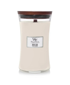 WoodWick White Teak Large Ароматическая свеча с ароматом сандалового дерева и дуба Большая - Написать отзыв