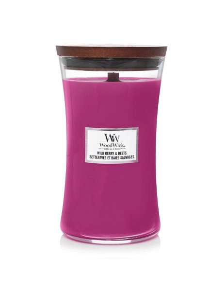 WoodWick Wild Berry & Beets Large Ароматична свічка з ароматом буряка, ягід та апельсину Велика