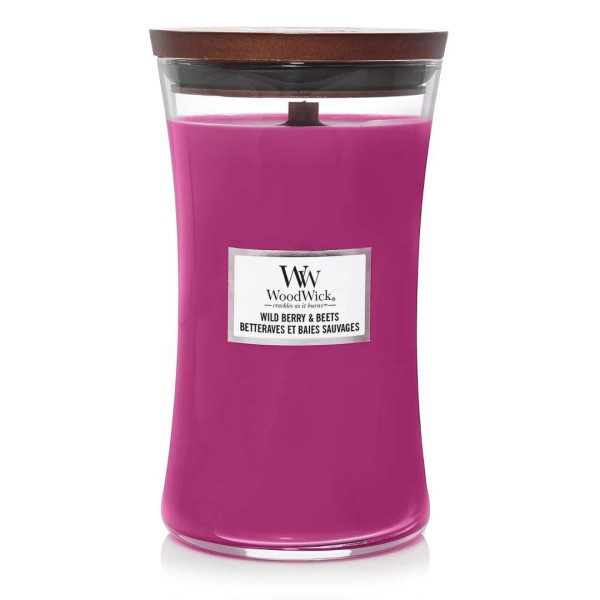 WoodWick Wild Berry & Beets Large Ароматична свічка з ароматом буряка, ягід та апельсину Велика