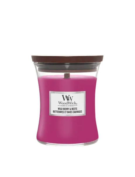 WoodWick Wild Berry & Beets Medium Ароматична свічка з ароматом буряка, ягід та апельсину Середня