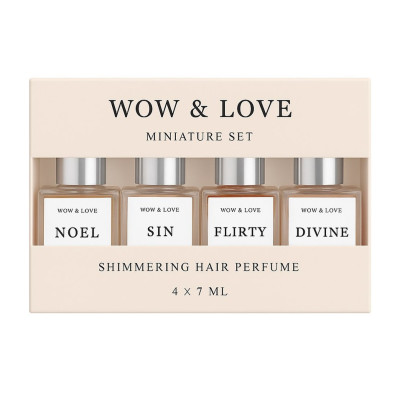 Wow & Love Shimmering Hair Parfume Miniature Set Сет мініатюр парфум-блиску для волосся