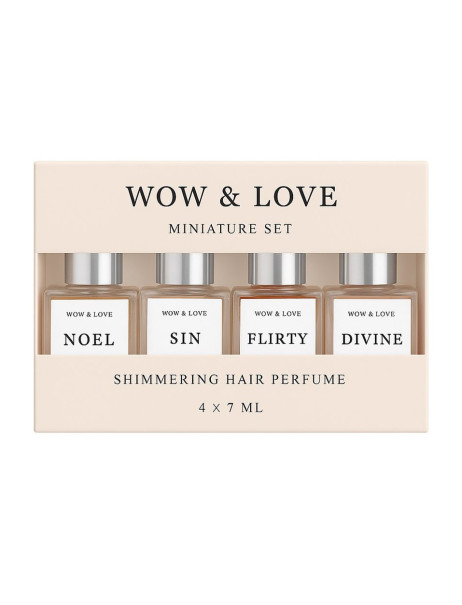 Wow & Love Shimmering Hair Parfume Miniature Set Сет миниатюр парфюм-блеска для волос