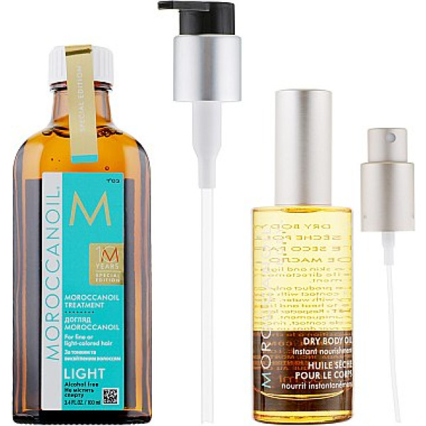 Moroccanoil Набір "Ювілейний" для тонких і освітленого волосся (h / oil / 100ml + b / oil / 50ml) 