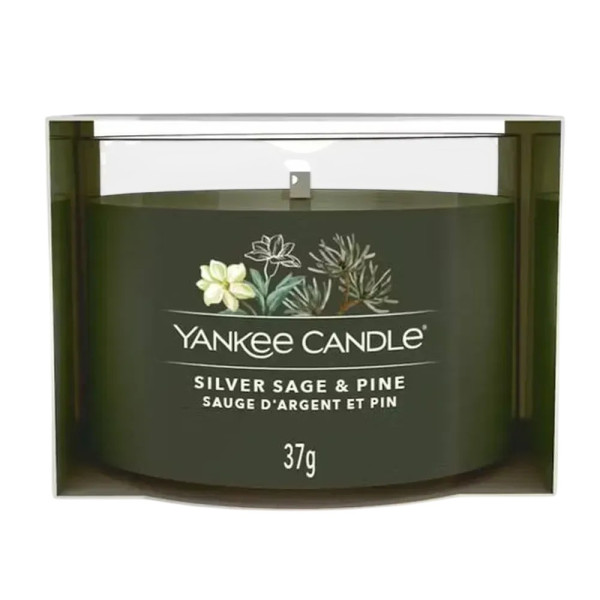 Yankee Candle Silver Sage & Pine MiniАроматична свічка Срібна шавлія та сосна Міні