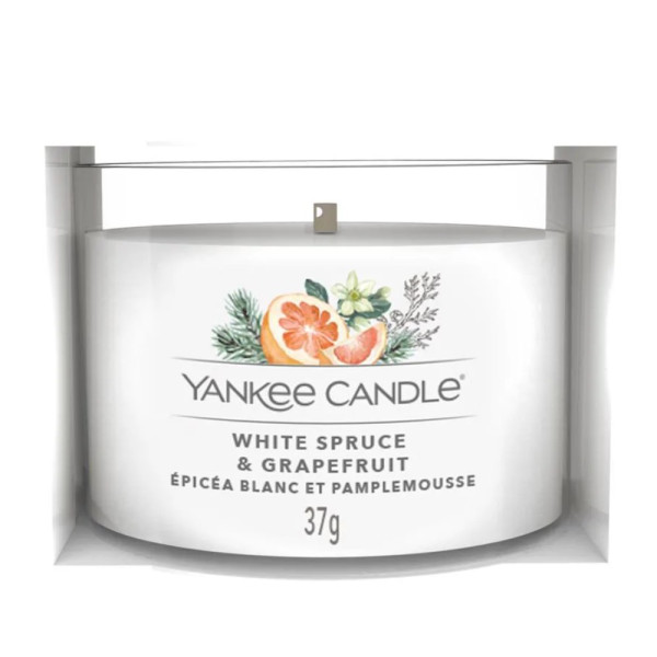 Yankee Candle White Spruce & Grapefruit Mini Ароматична свічка Біла ялина та грейпфрут Міні