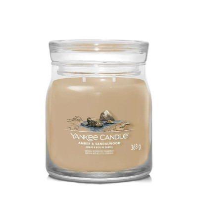 Yankee Candle Amber & Sandalwood Medium Ароматична свічка Амбра та сандалове дерево Середня