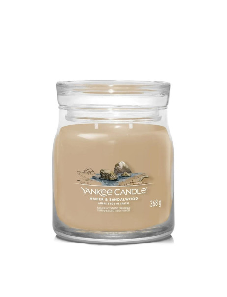 Yankee Candle Amber & Sandalwood Medium Ароматическая свеча Амбра и сандаловое дерево Средняя