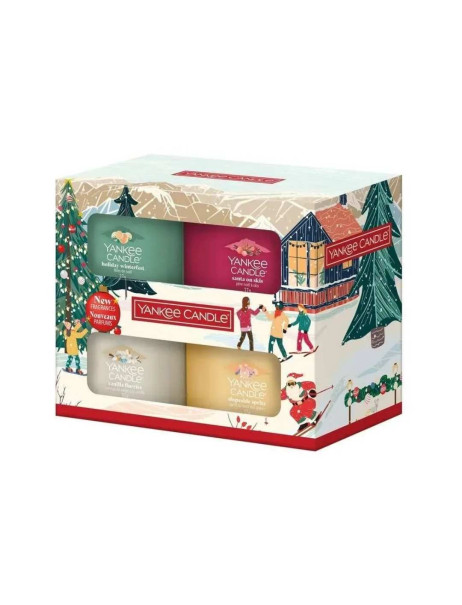 Yankee Candle Christmas Mini Set Подарочный набор из 4 свечей
