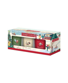 Yankee Candle Christmas Tumbler Set Подарочный набор из 3 стеклянных свечей - Написать отзыв