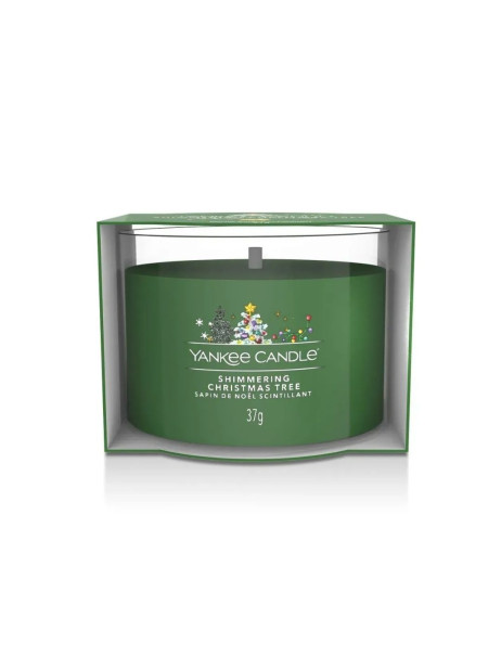 Yankee Candle Shimmering Christmas Tree Mini Ароматична свічка Мерехтлива різдвяна ялинка Міні