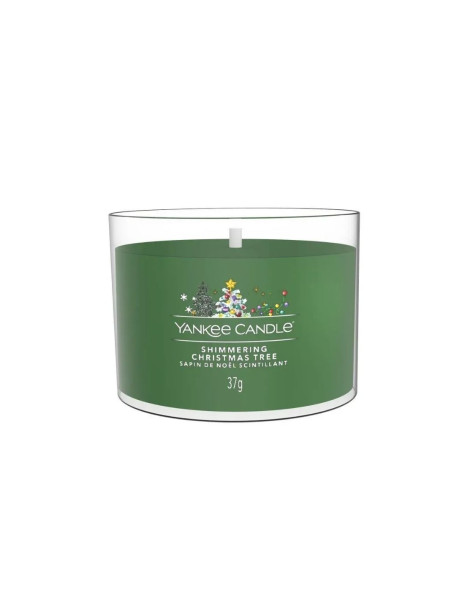 Yankee Candle Shimmering Christmas Tree Mini Ароматична свічка Мерехтлива різдвяна ялинка Міні