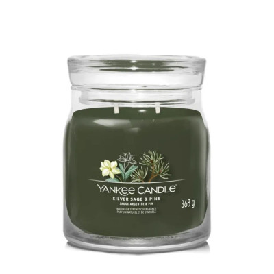 Yankee Candle Silver Sage & Pine Medium Ароматична свічка Срібна шавлія та сосна Середня