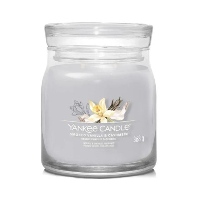 Yankee Candle Smoked Vanilla & Cashmere Medium Ароматична свічка Копчена ваніль та кашемір Середній