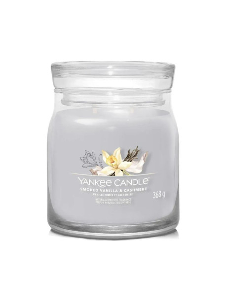 Yankee Candle Smoked Vanilla & Cashmere Medium Ароматична свічка Копчена ваніль та кашемір Середній