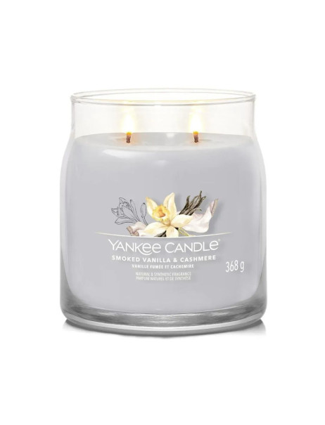 Yankee Candle Smoked Vanilla & Cashmere Medium Ароматична свічка Копчена ваніль та кашемір Середній