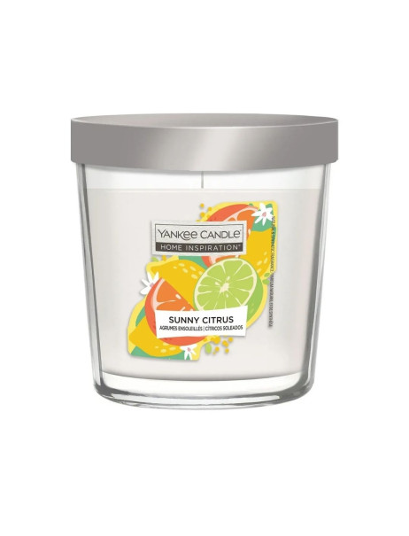 Yankee Candle Sunny Citrus Home Inspiration Value Tumbler Ароматична свічка Сонячний цитрус Середня