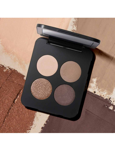 Youngblood Pressed Mineral Eyeshadow Quad Taupe Smoke Мінеральні тіні для повік